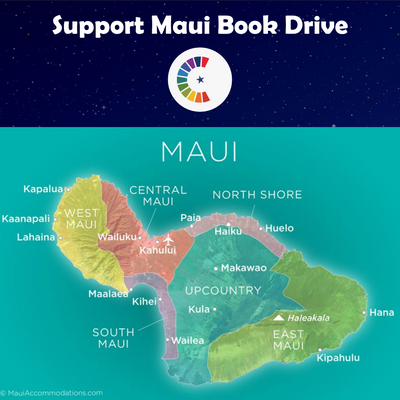 SUPPORT MAUI BOOK DRIVE - Gift a Book to a child in Maui- 1 book donated for every 1 bought