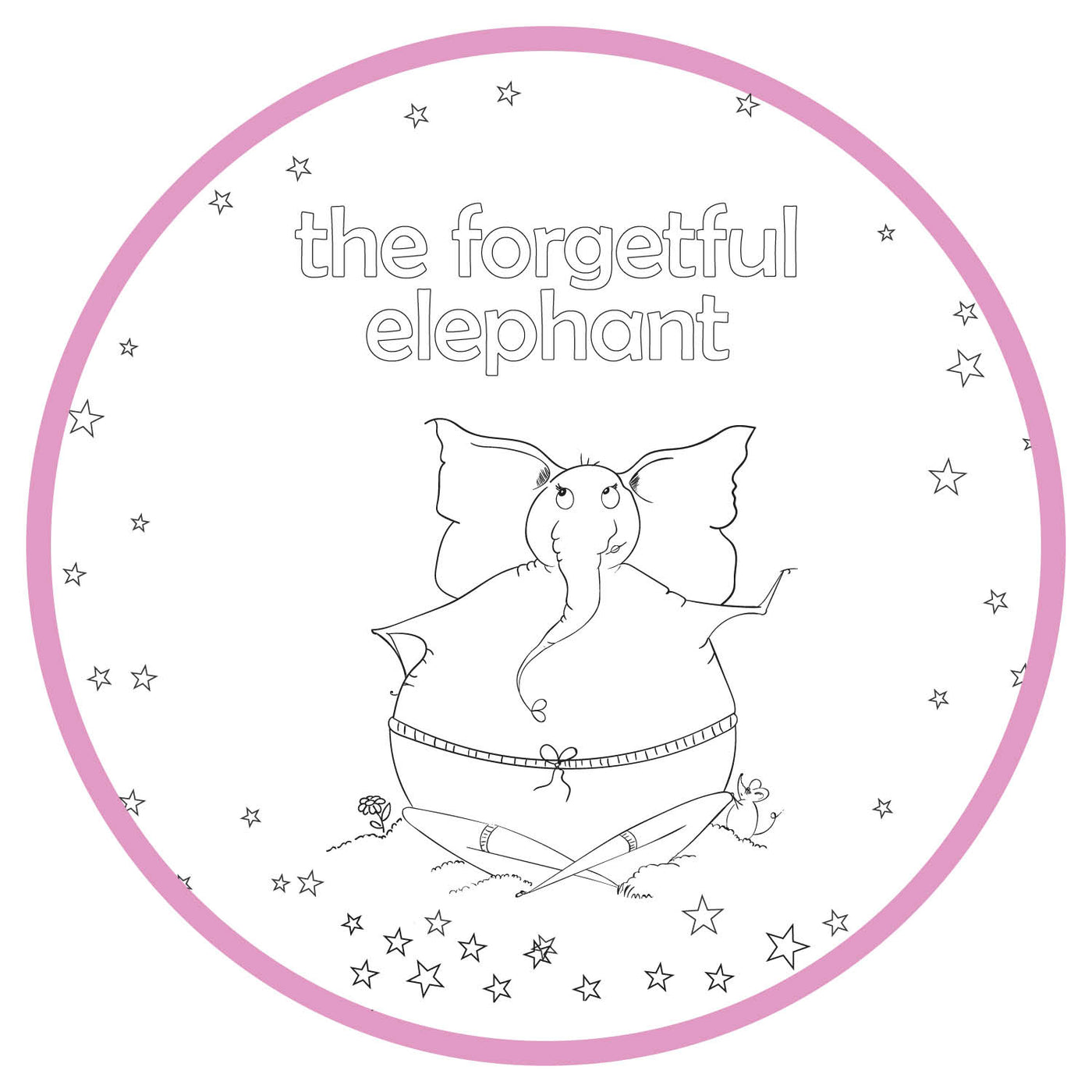 Printable Coloring Pages - The Forgetful Elephant