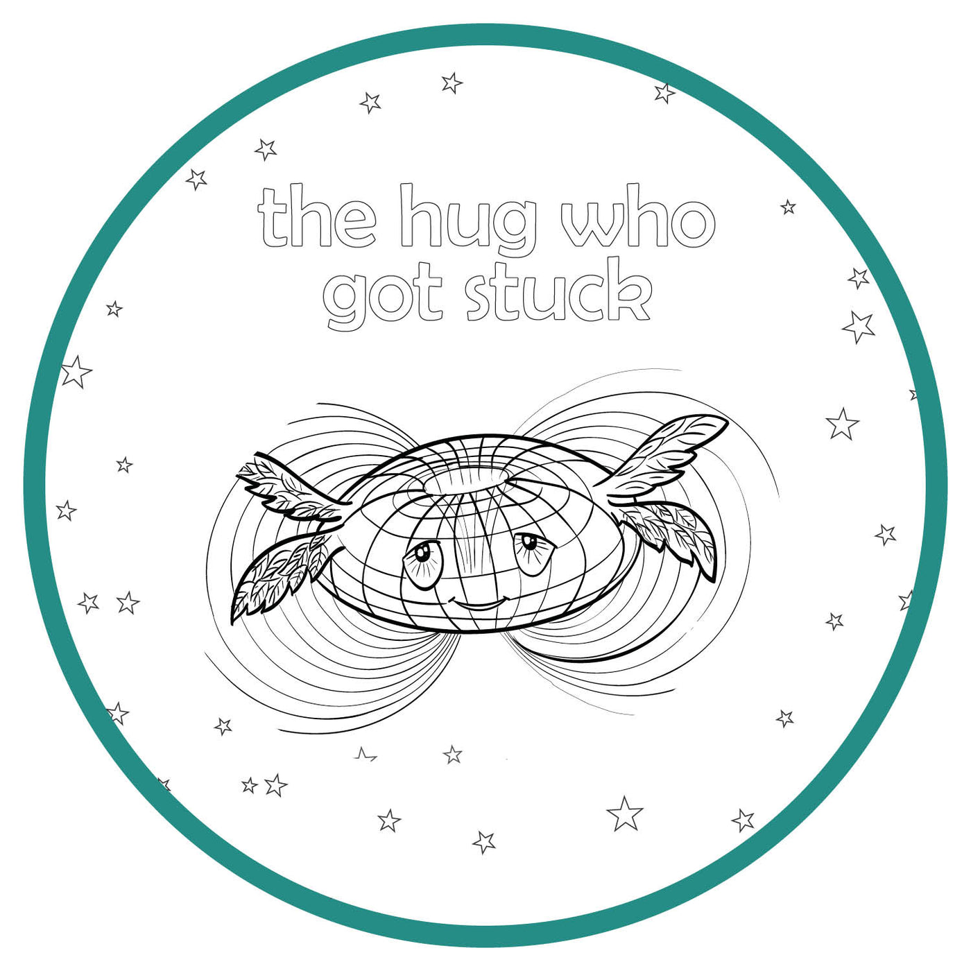 Printable Coloring Pages - The Hug Who Got Stuck
